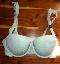 Victoria's Secret dream angels mint lace padded balconet bra size 34d nwt