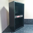 SNES Vintage 1990s Wooden Style Wall Mountable Storage Rack SNESCartridges, Blck
