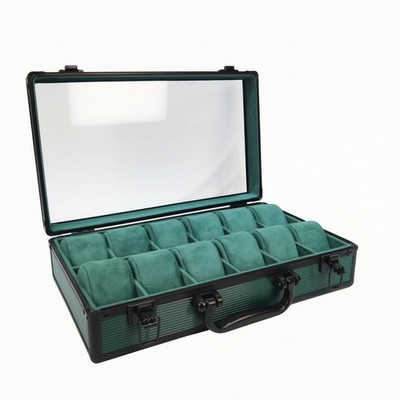 Uhrenetui mit Klarsichtdeckel Langlebig Schmuck Aufbewahrungsbox Transparent