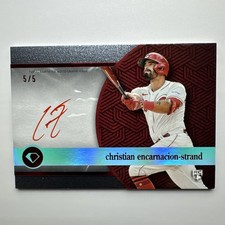 2024 Diamond Icons Christian Encarnacion-Strand Auto 5/5 Red Ink Color Match!