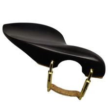 1pc Ebony wood Viola Chinrest With Clamp/Bracket and cork, Fast Delivery