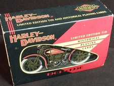 Harley-Davidson Limited Edition Tin Historical Playing Cards Set, 2 Decks