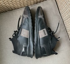 Zapatos para hombre Hugo Boss Extreme Run Knit negros de caña baja EUR 45 US 11