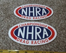 Lot Of 2 Large Nhra Racing Decals Stickers Nhra Hot Rod Rat Rod Nitro Drag