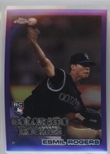2010 Topps Chrome Retail Purple Refractor 442/599 Esmil Rogers #183 2u6