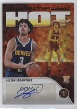 2023-24 NBA Hoops Hot Signatures Rookies Hyper Gold Julian Strawther Auto 0ey4