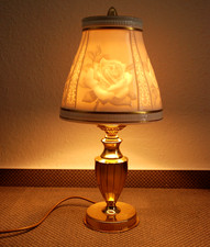 Lithophanie-Lampe Tischlampe mit RosenmotivAus dem Hause Wilhelm Drache Solingen