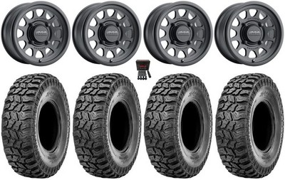 Method 414 15'' Wheels Black +38mm 33'' Ridge Saw 2.0 Tires Can-Am Defender