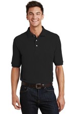 3 Pack Of Port Authority K420P Men's Ringspun Cotton Pique Polo With Pocket