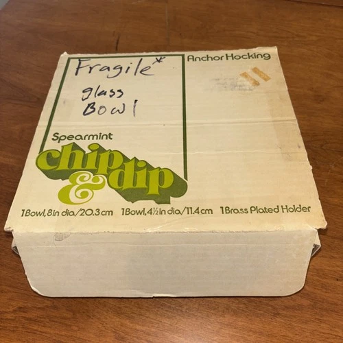 Vintage Anchor Hocking Green Spearmint Chip And Dip Bowls NEW 🔥