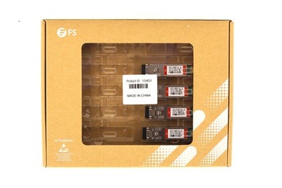 Lot of 4 FS 10G SFP+ 1550nm 40km Optical Transceiver Module P/N:SFP-10GER-55
