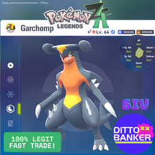Pokemon Legends ZA SHINY GARCHOMP Lv.64 ALPHA...