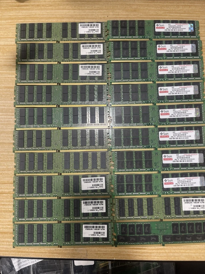 Lot of (20) • 32GB DDR4 ECC Server Memory (Total 640GB) Samsung & SK Hynix 2133P - Image 4 of 4
