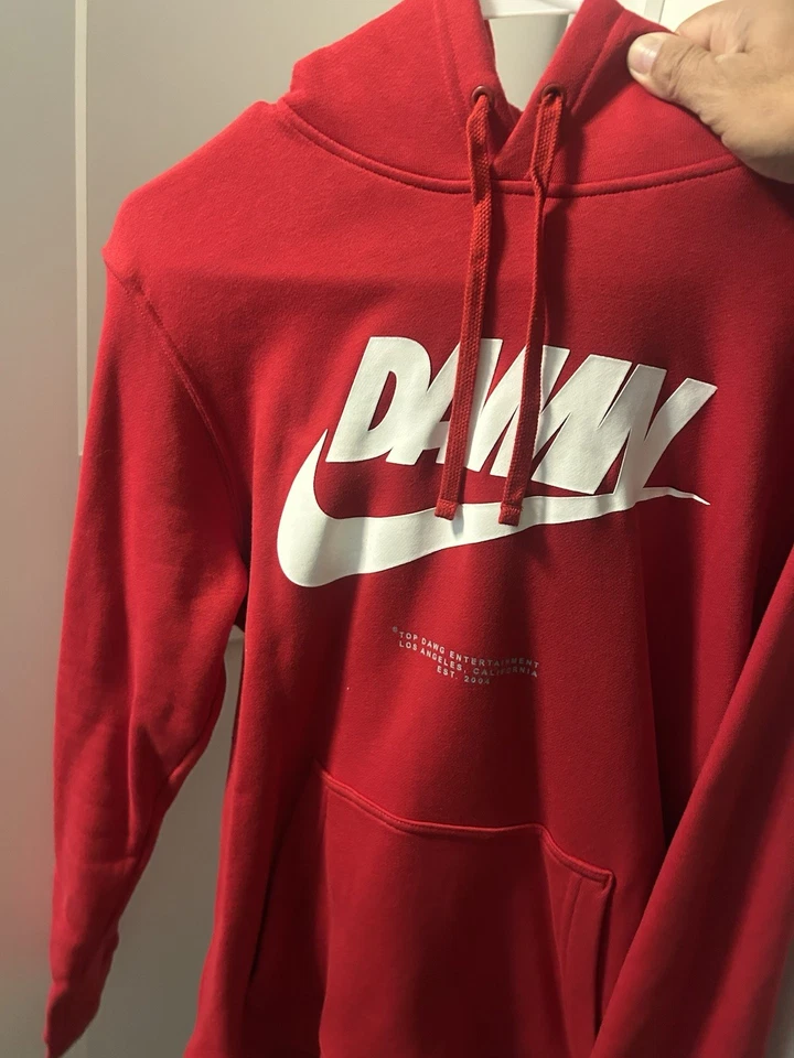 Nike Sportswear Club Herren Pullover Hoodie - Rot, Größe L - Bild 2 von 4