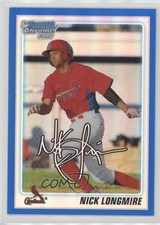 2010 Bowman Draft Chrome Picks Blue Refractor 81/199 Nick Longmire #BDPP22 7a4