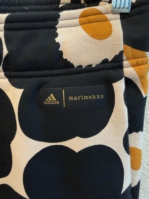 adidas x Marimekko Daisies Halo Blush Floral Lounge Pants Wide Leg