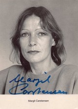 Margit Carstensen &dagger;23 Autogramm Karte AK signiert Theater u. Film Schauspielerin
