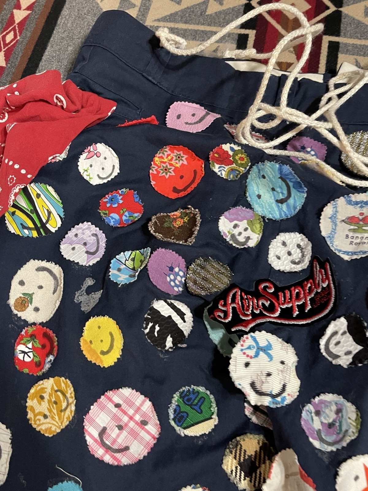 Vintage Key Imperial Patchwork Smiley Festival Pa… - image 7