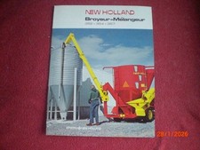 BROCHURE  PUBLICITAIRE   NEW  HOLLAND   BROYEUR  MELANGEUR   352 - 354 - 357