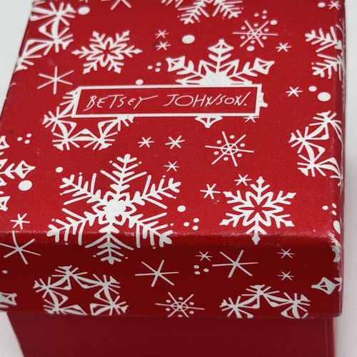 NWT Betsey Johnson Gingerbread Man & Candy Cane Earrings Set in Gift Box - NEW! - Picture 2 of 7