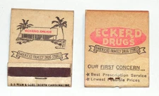 1 Vintage Eckerd Drugs Store Advertisement Matchbook FULL of Unstruck Matches