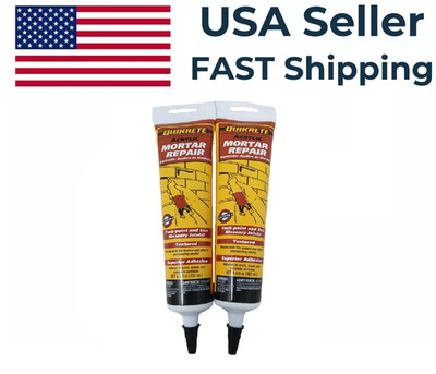 2 Pack - Quikrete Textured Mortar Repair 5.5 oz Brick Block Concrete
