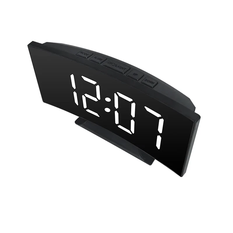 Electronic Alarm Clock Digital LED Large Display Mirror Electronic Clocks - Image 3 of 4