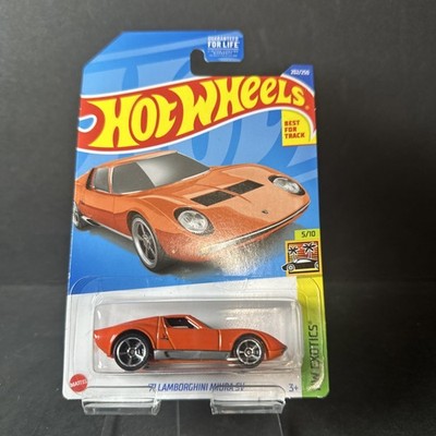 2022 Hot Wheels '71 Lamborghini Miura SV #202/250 (Orange) HW Exotics 5/10