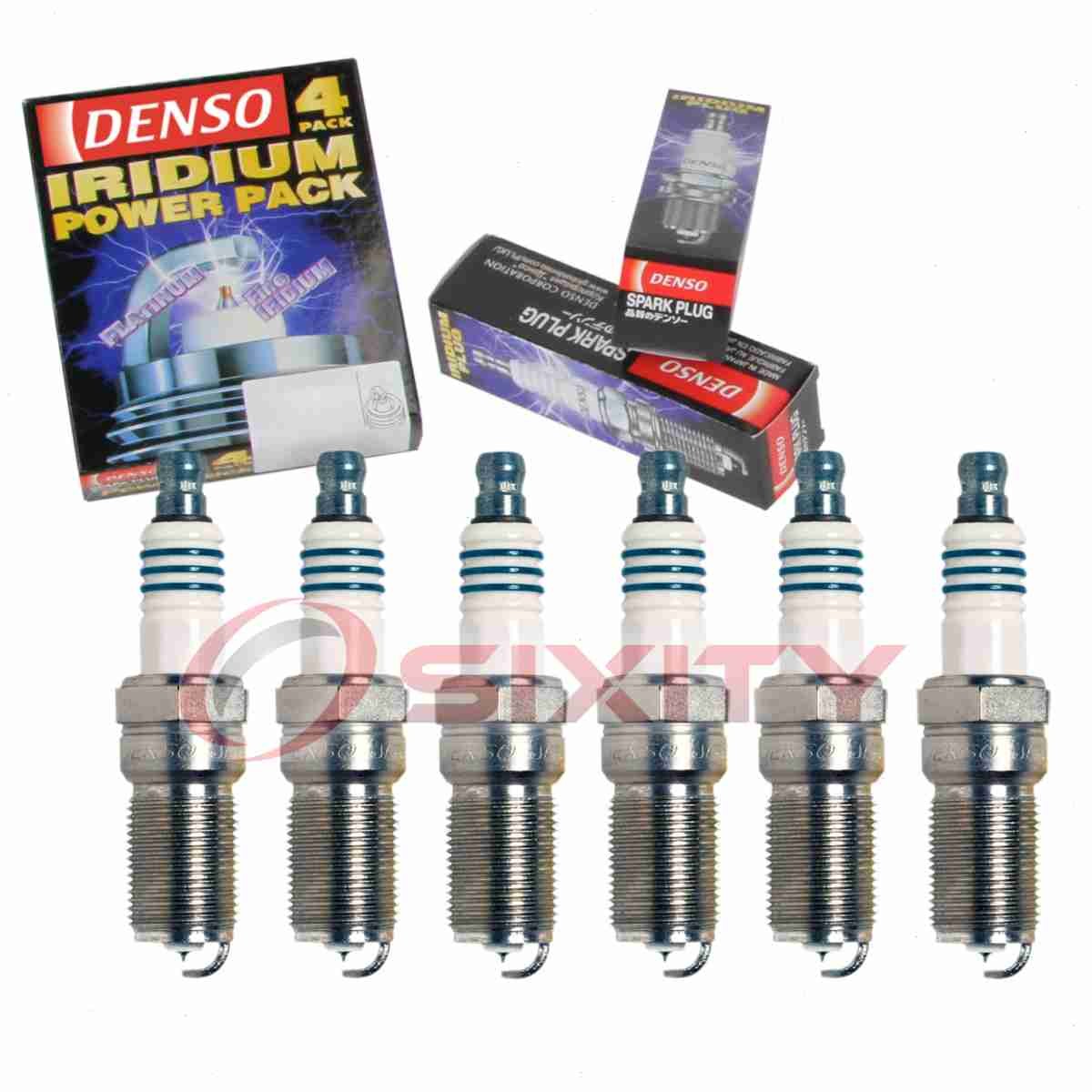 6 pc Denso Iridium Power Spark Plugs for 2015-2016 Chevrolet Colorado 3.6L or