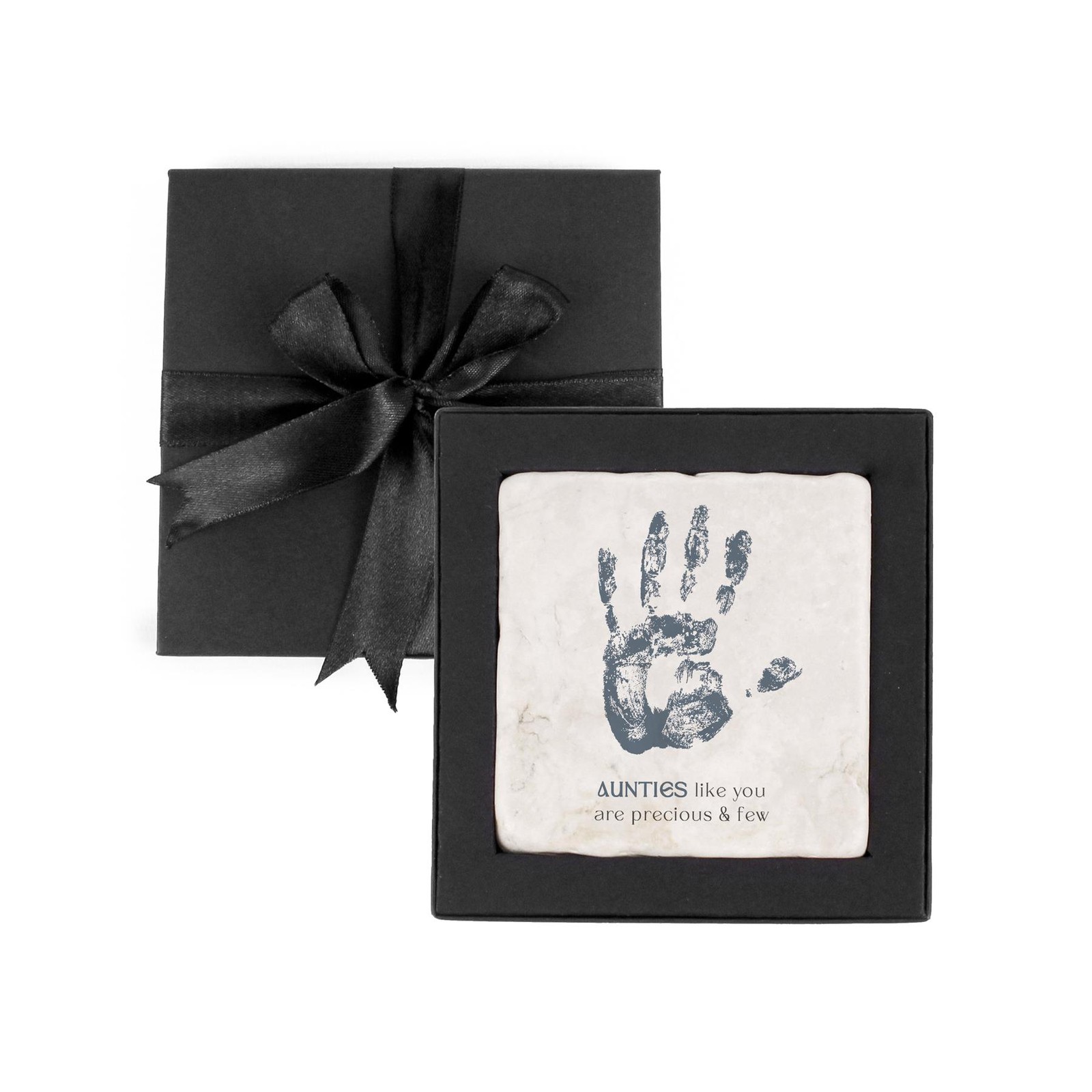 Aunties Like You Marble Coaster Gift Box - Blue Mothers Day Gifts for Her