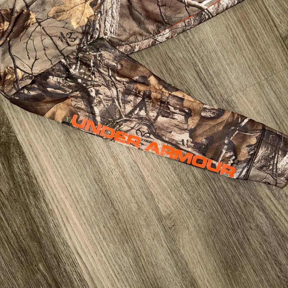 Under Armour Real Tree Camo Zip Kids Jacket Hooded Size 6 - Image 3 of 3