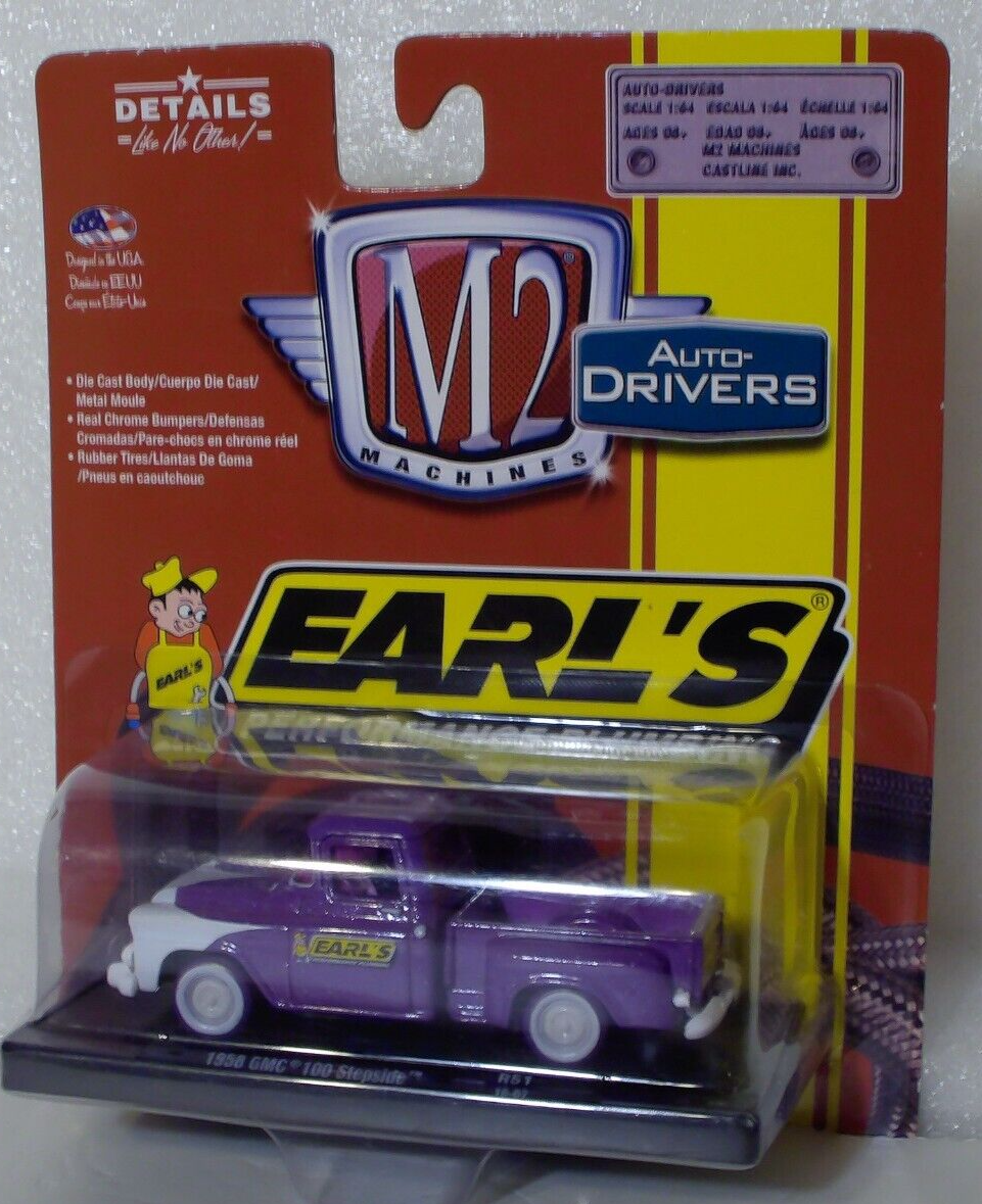 M2 Machines Purple/White Chase 1958 GMC 100 Stepside 1:64 Diecast