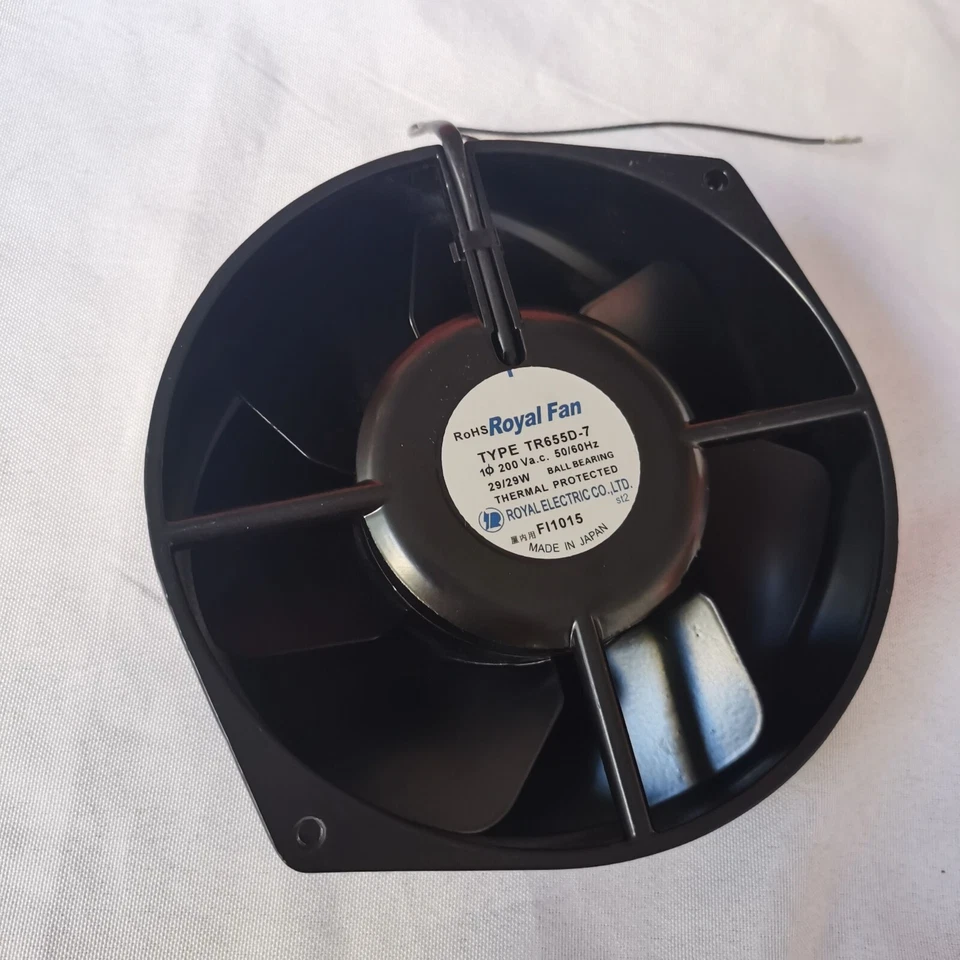 Ventilador Royal original TIPO TR655D-7 200V 29/29W 172*150*55 ventilador metálico ventilador 17,2 cm Foto 4 de 4