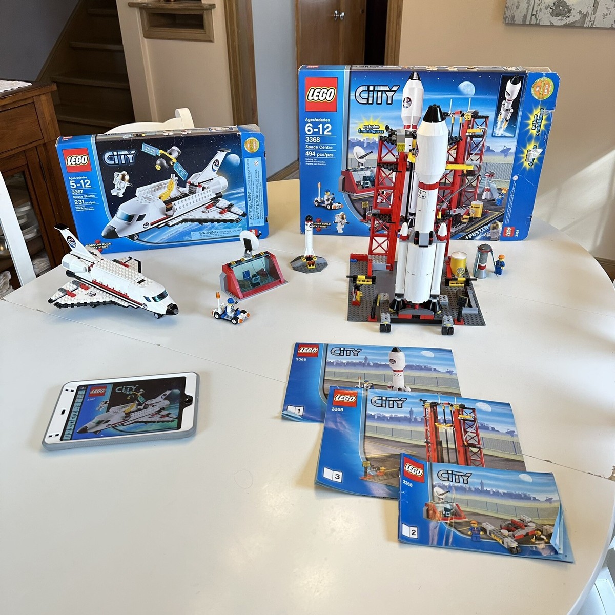 LEGO CITY Set - Space Centre 3368 & Space Shuttle 3367 - RETIRED