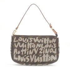 Louis Vuitton Monogram Graffiti Pochette Accessoires Pouch M92192 Auth Used