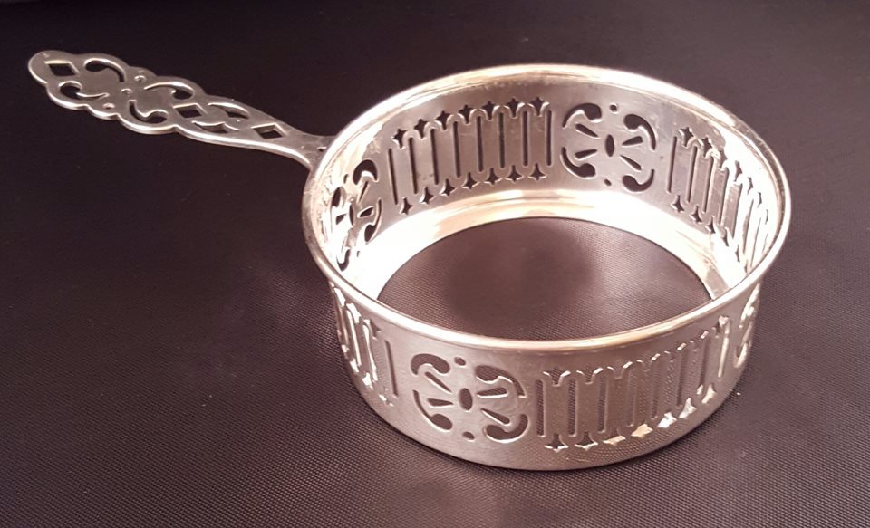 Antique Shreve and Co. Sterling Silver Ramekin Holder with Lenox