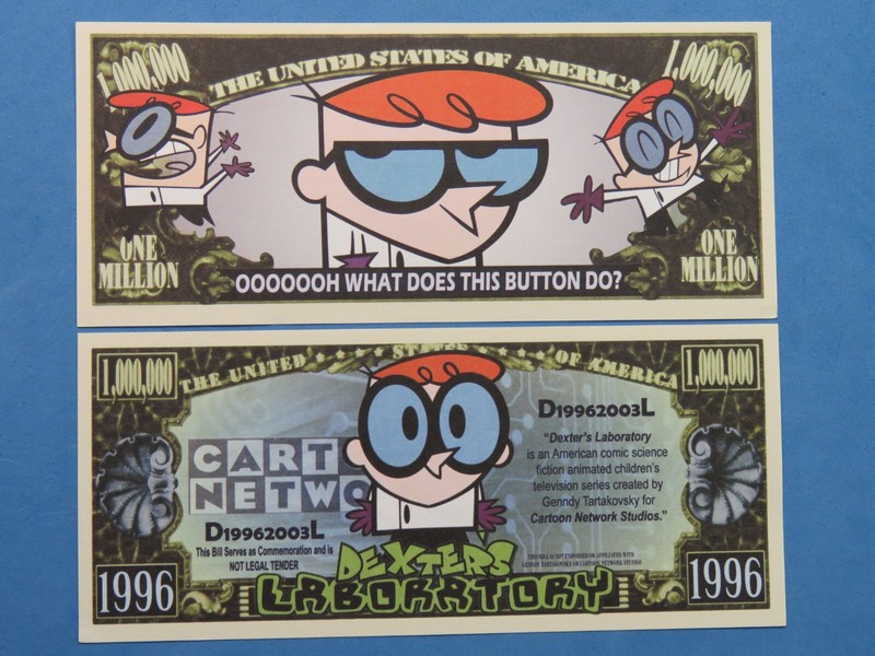 DEXTERS LABORATORY: Comic Science Fiction Show ~ $1,000,000 One Million Dollars