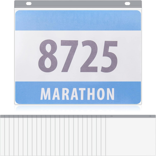 Race Bib Display Vinyl Protector Sheets Running Medal Hanger Display Clear Prote