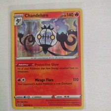 Chandelure 33/192 Rebel Clash Reverse Holo Rare Pokemon  - Same Day Shipping!