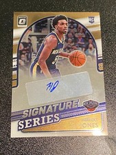 HERBERT JONES 2021-22 PANINI OPTIC SIGNATURE SERIES ROOKIE AUTO