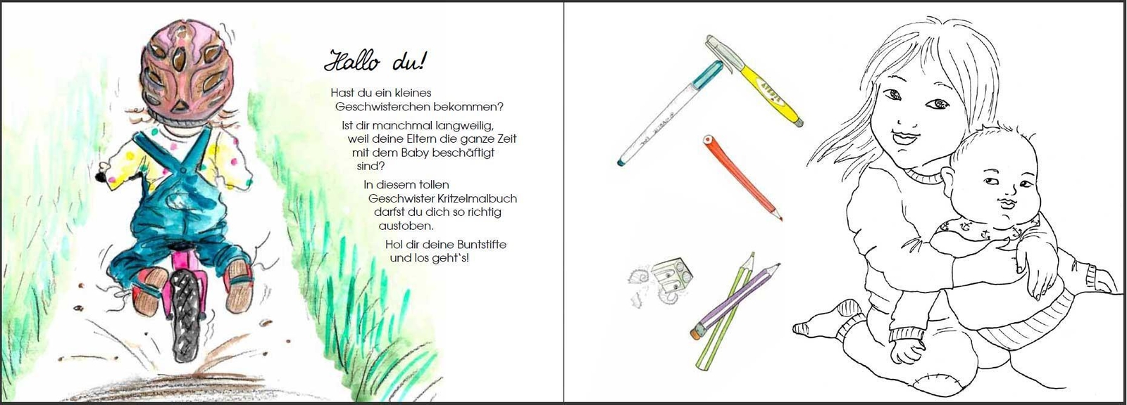 Thumbnail - Charline Alcantara | Das Geschwister Kritzelmalbuch Für Alle Großen...