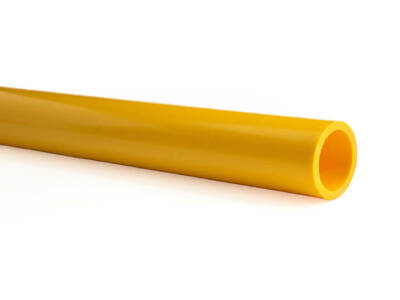 3/4'' gelbes PVC-Rohr in Möbelqualität 1,25 m Länge