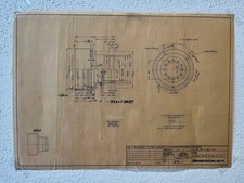 Rare Original Blueprint Meyer-Optik Goerlitz Diaphragm Body 1956 Approx. 30x42cm