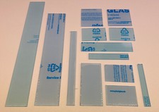 Acrylglas PLEXIGLAS ®XT farblos klar, 3mm Platte Schutzstreifen Kleintiergehege