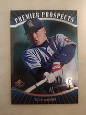 1996 Upper Deck Sp Premier Prospects Todd Greene #14 Rookie RC Angels