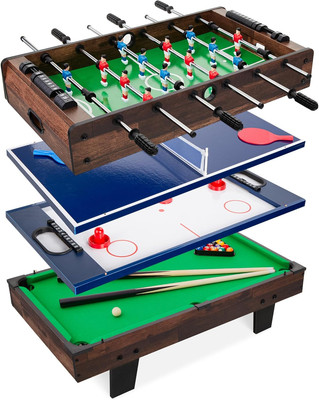 4-In-1 Multi Game Table, Childrens Combination Arcade Set for Home, Play Room, R