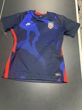 Nike USA Soccer Womens Large V-Neck Jersey Red NWT Alex Morgan Mia Hamm States