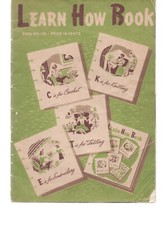 Vtg 1941 Learn How Book 170 Crochet Knitting Tatting Embroidery Spool Cotton Co