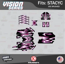 Graphics Kit for STACYC 16E Brushed Electric Bike Vizion -magenta