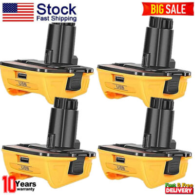 1-4X DCA1820 20V MAX To 18V Adapter Converter For Dewalt 20 Volt Li-ion Battery